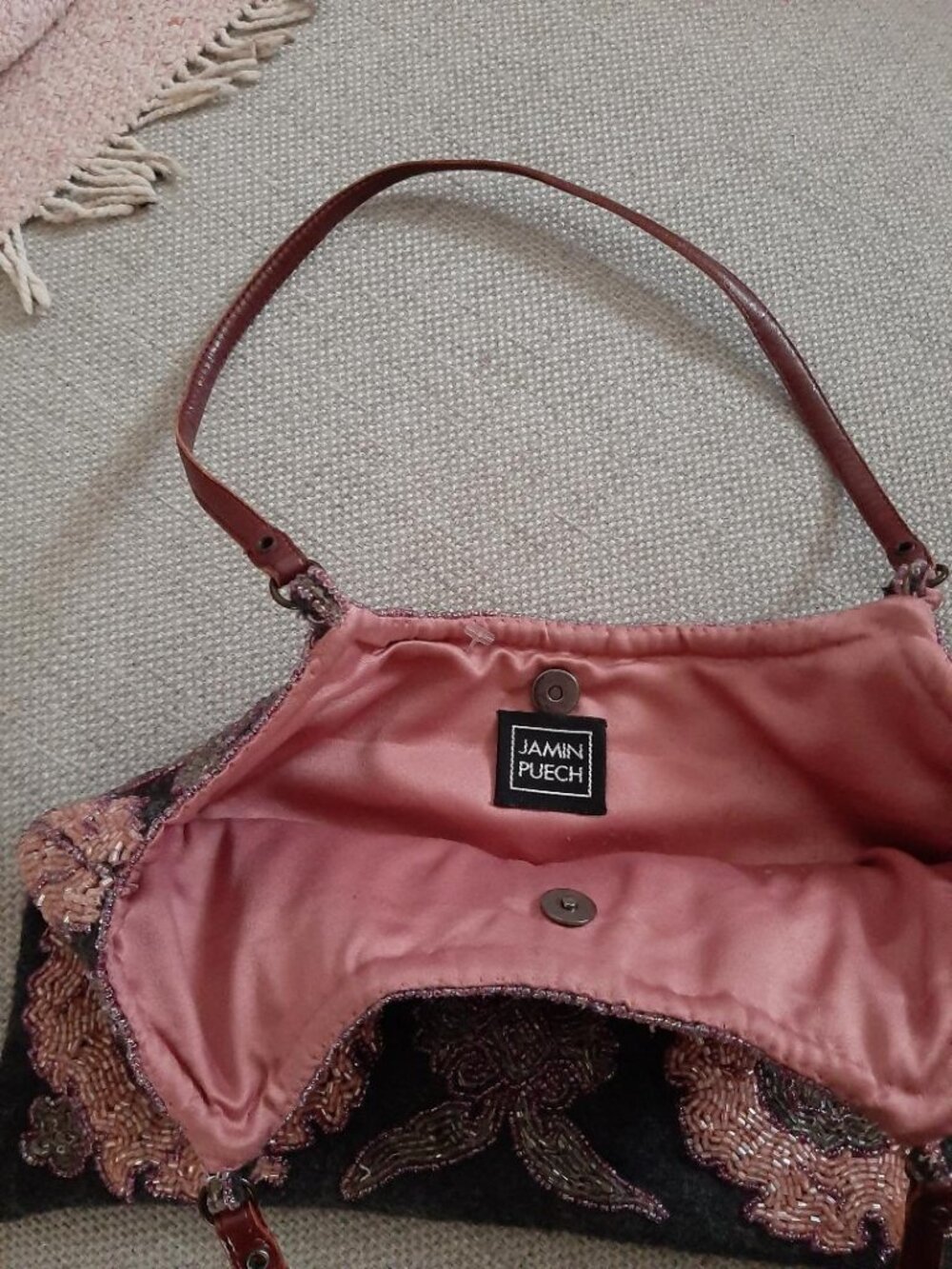 Jamin Puech sequin vintage floral bag, - Picture 2 of 2